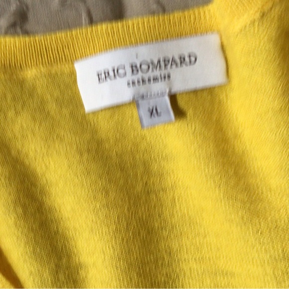 Eric Bompard Cashmere Sweater, XL, Yellow - Picture 3 of 6